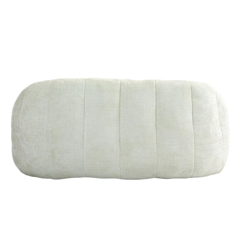 Fauteuil de salon 63,78 blanc en chenille avec mousse haute densité