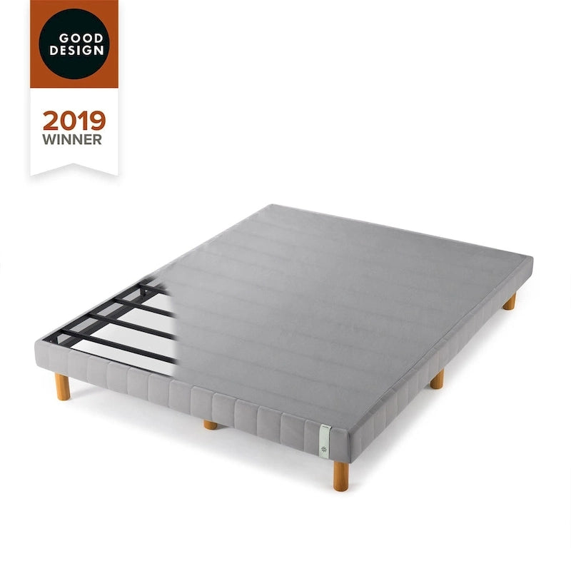 Base de matelas en métal gris lauréate du Good Design Award, lit plateforme de 28 cm