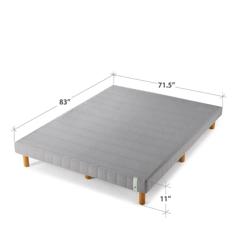 Base de matelas en métal gris lauréate du Good Design Award, lit plateforme de 28 cm