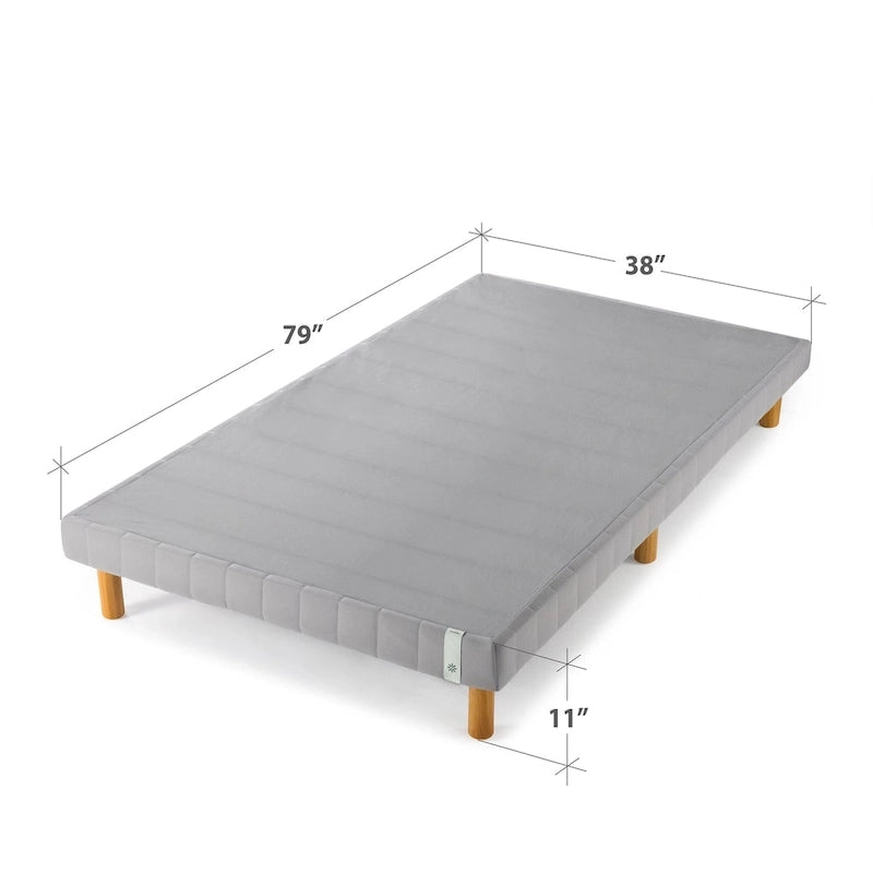 Base de matelas en métal gris lauréate du Good Design Award, lit plateforme de 28 cm