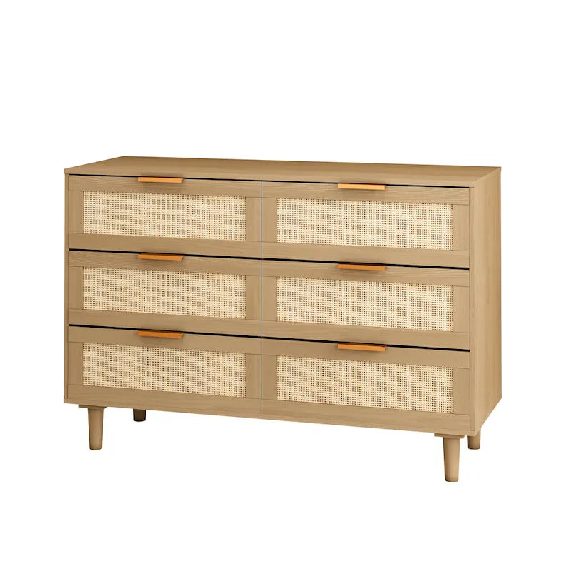 6 tiroirs Commode en rotin Tiroir en rotin,