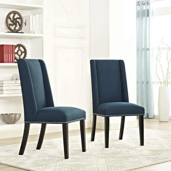 Chaises de salle à manger capitonnées avec accoudoirs (Lot de 2)
