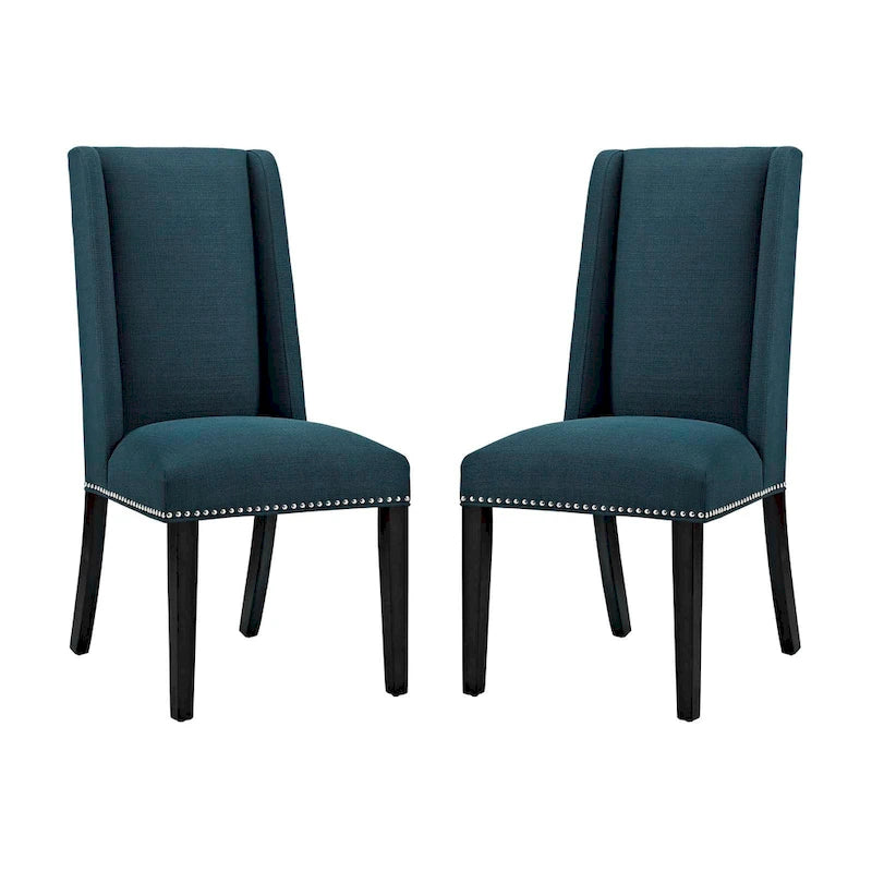 Chaises de salle à manger capitonnées avec accoudoirs (Lot de 2)