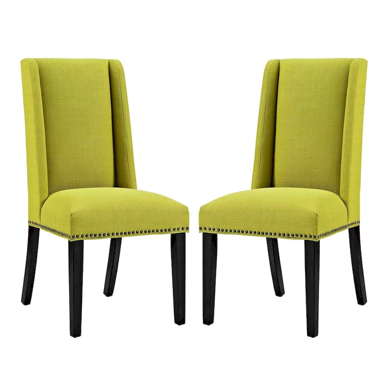 Chaises de salle à manger capitonnées avec accoudoirs (Lot de 2)