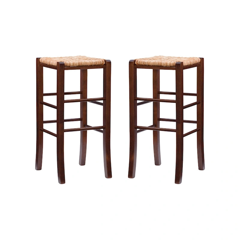 Tabourets de bar sans dossier (lot de 2)