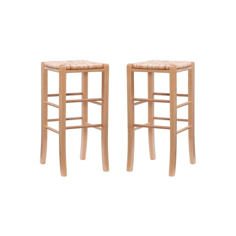 Tabourets de bar sans dossier (lot de 2)