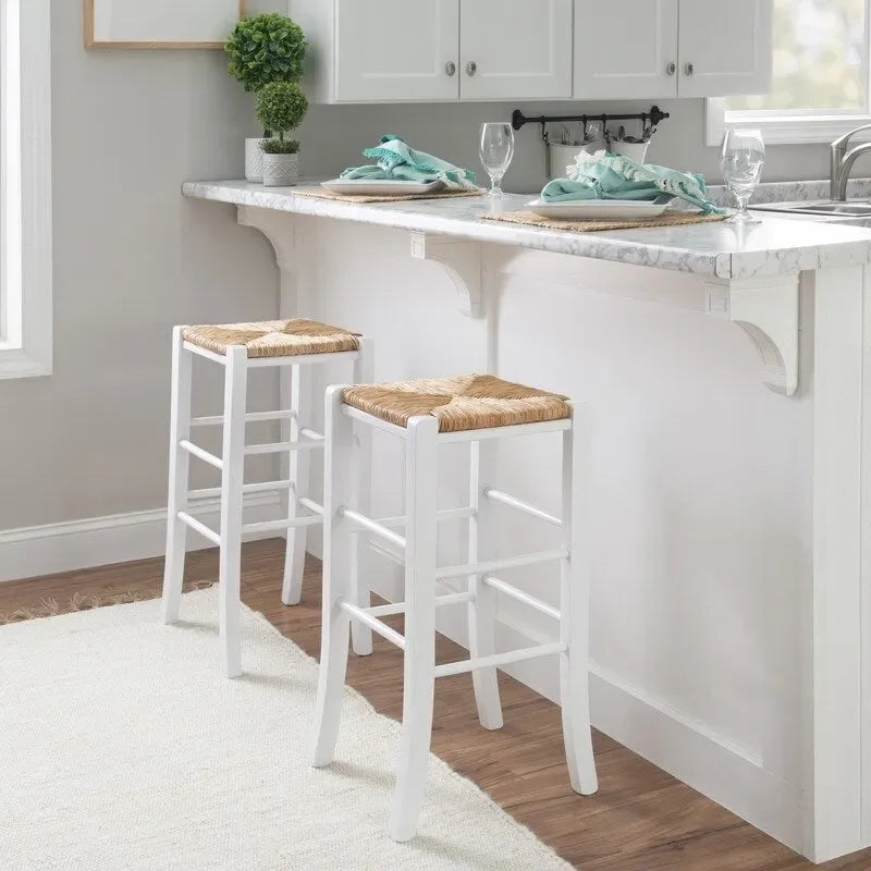 Tabourets de bar sans dossier (lot de 2)
