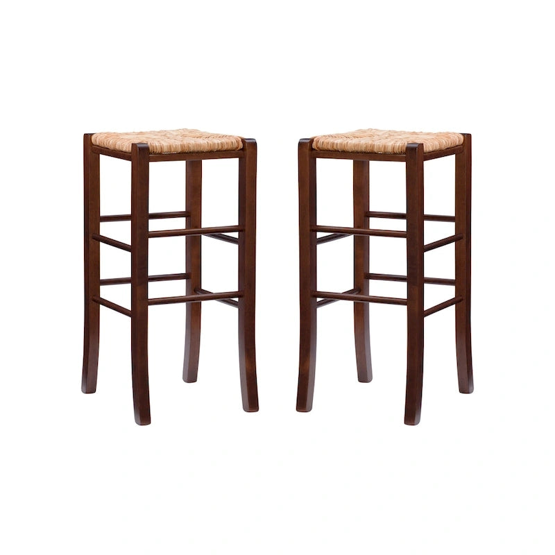 Tabourets de bar sans dossier (lot de 2)