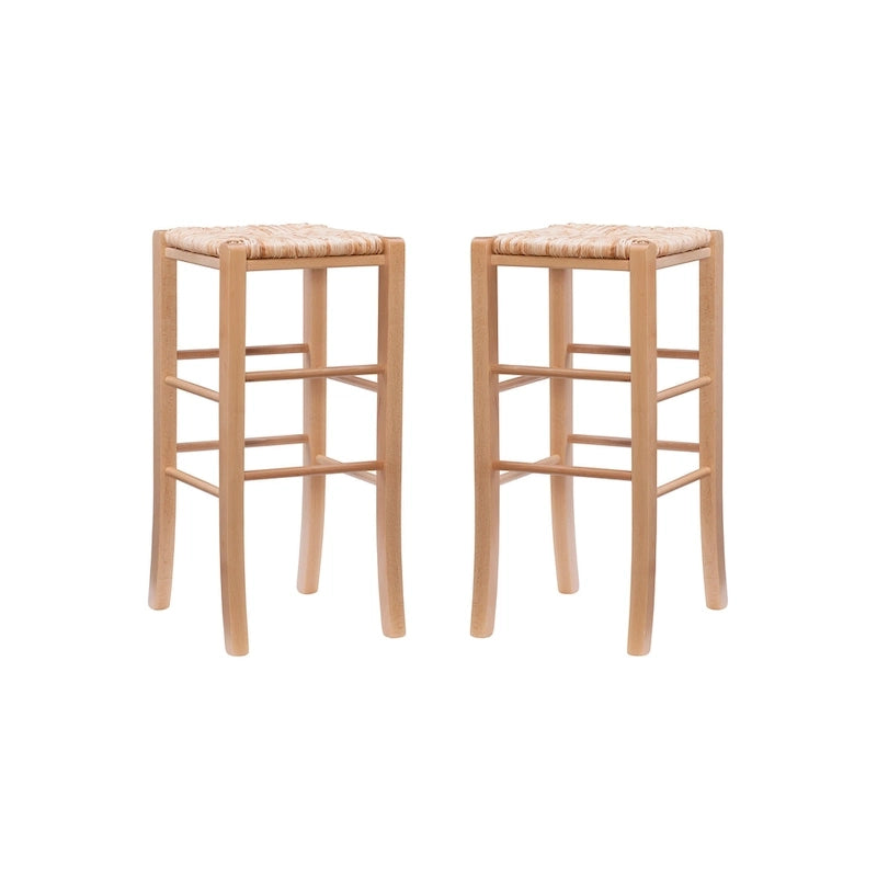 Tabourets de bar sans dossier (lot de 2)