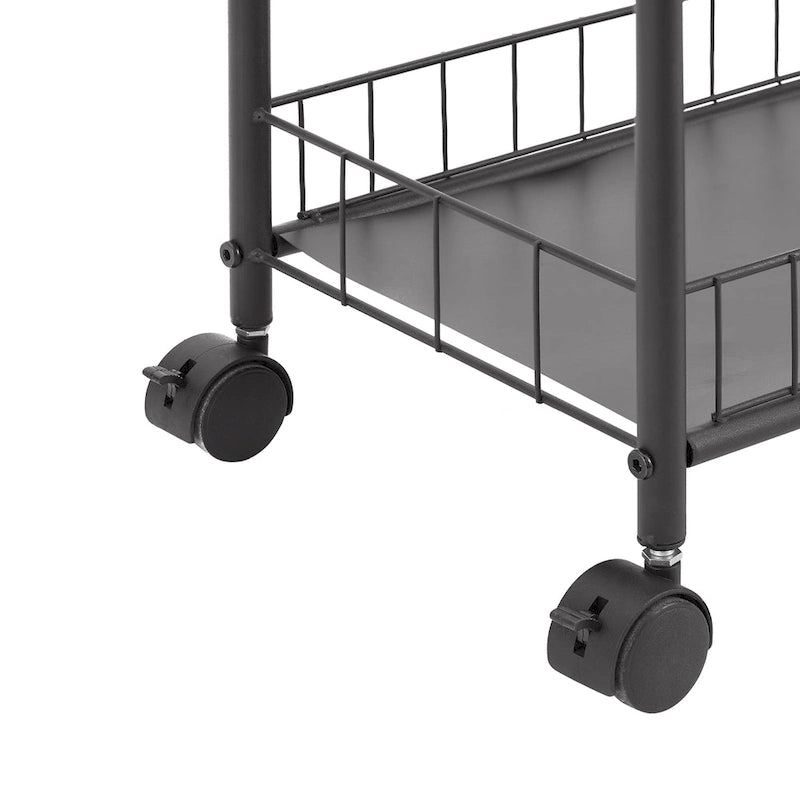 Étagère de rangement roulante ultra-mince à 6 niveaux