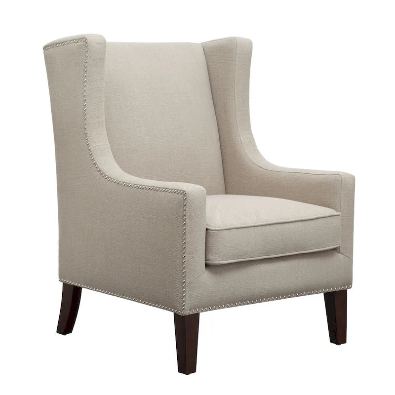Fauteuil à oreilles en lin