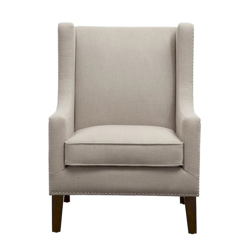 Fauteuil à oreilles en lin