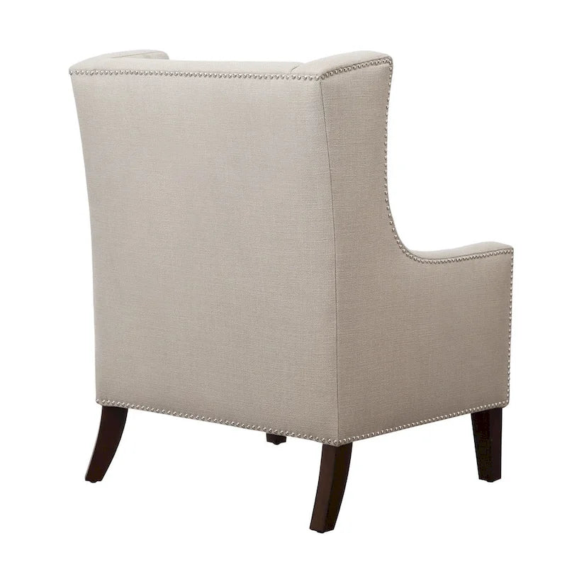 Fauteuil à oreilles en lin