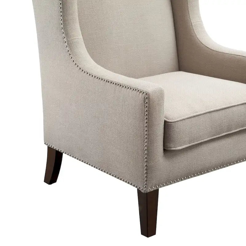 Fauteuil à oreilles en lin