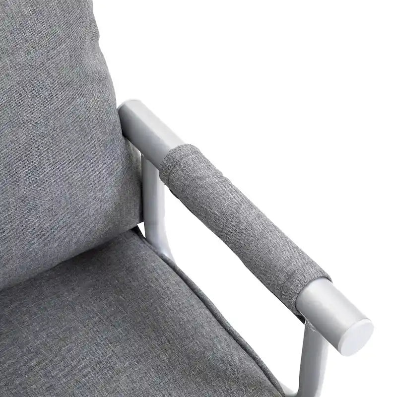 Petit canapé-futon avec couchage pliant confortable pour les invités, angles de dossier réglables et design élégant