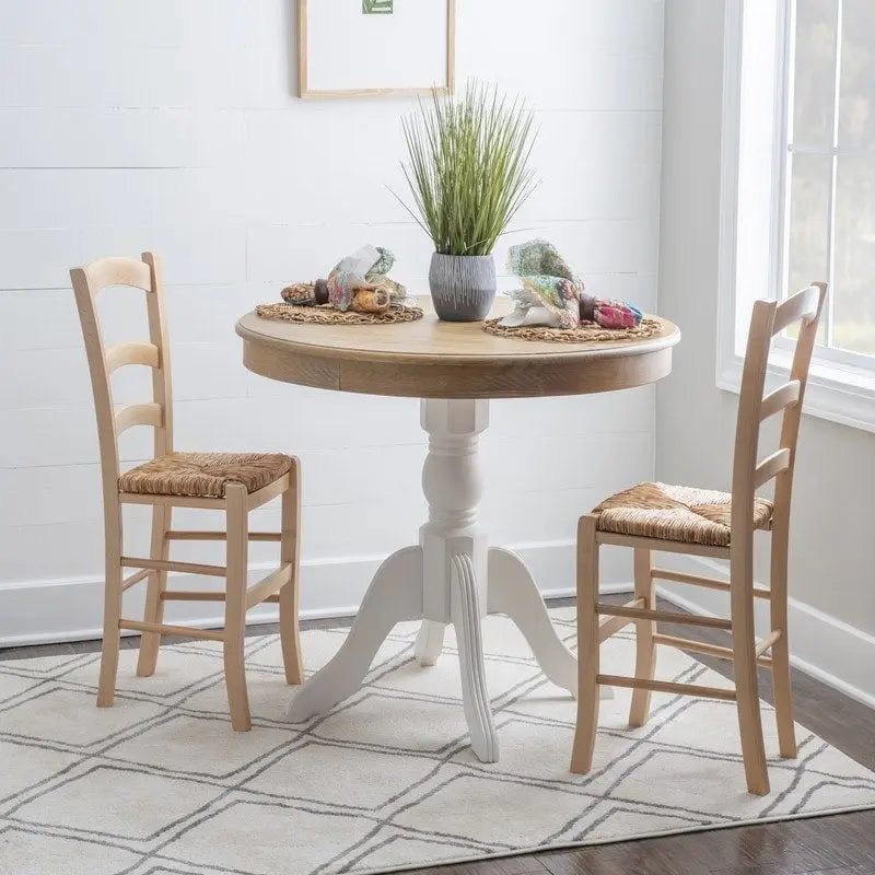Chaise d'appoint rustique (Lot de 2)