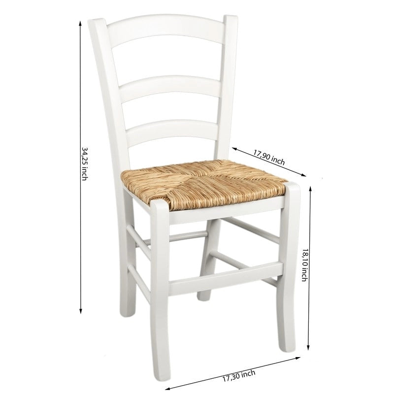 Chaise d'appoint rustique (Lot de 2)