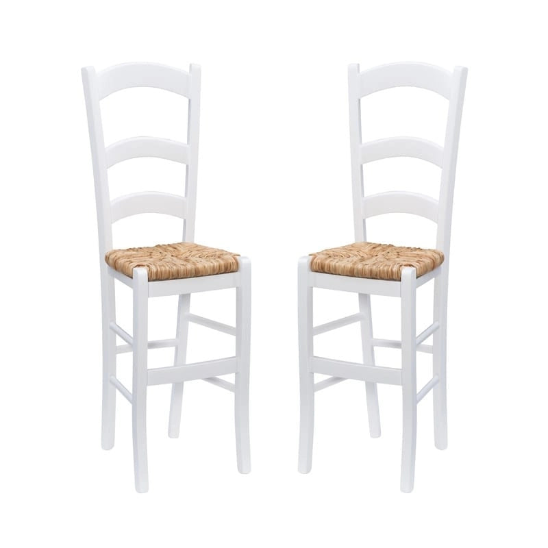 Chaise d'appoint rustique (Lot de 2)