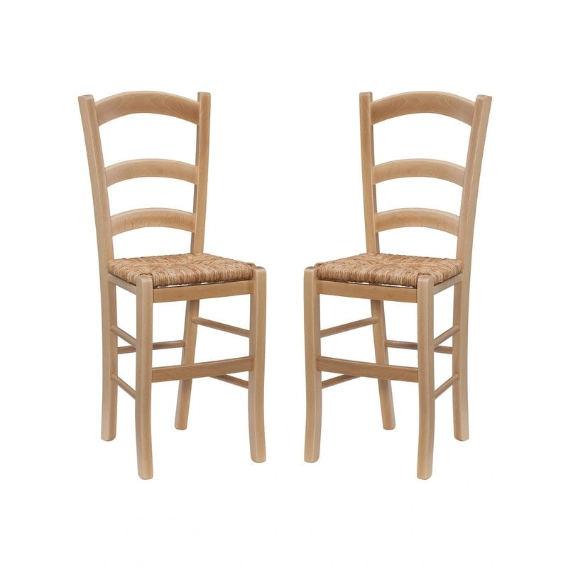 Chaise d'appoint rustique (Lot de 2)