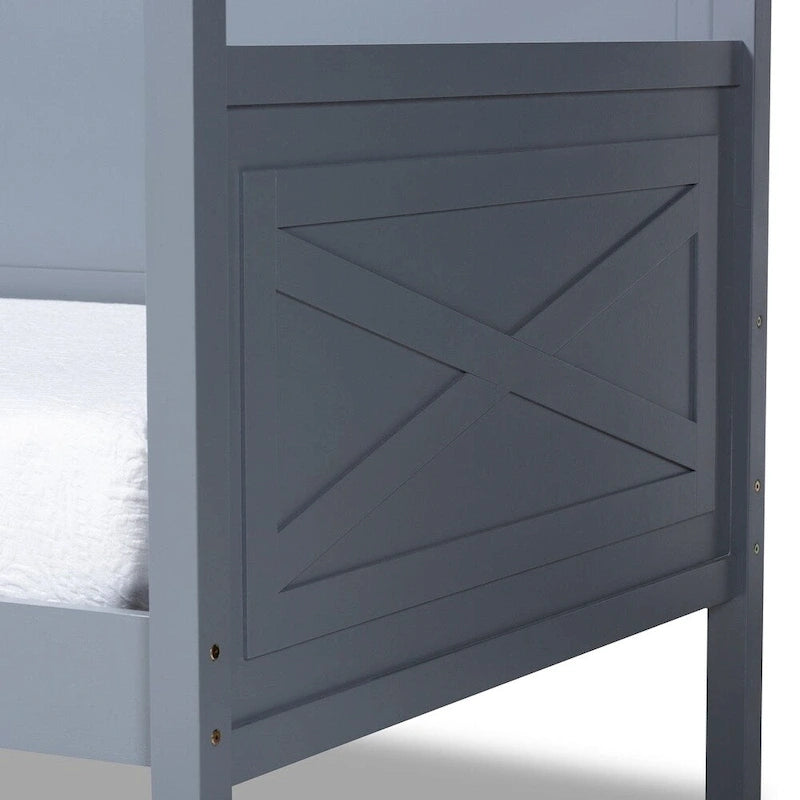 Lit de repos en bois style cottage et ferme