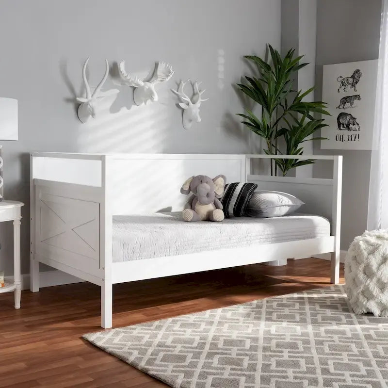 Lit de repos en bois style cottage et ferme