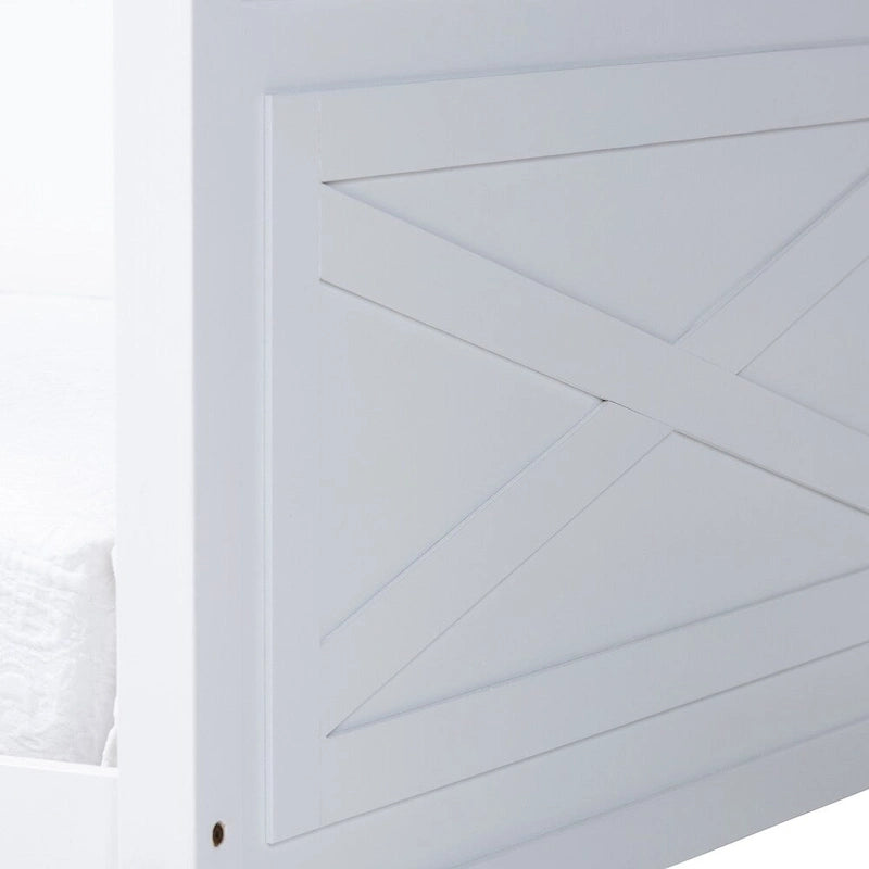 Lit de repos en bois style cottage et ferme