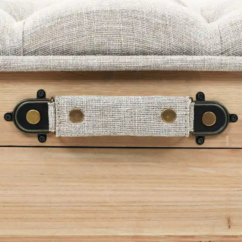 Banc de rangement 110 cm - Bois de sapin massif, 110 x 40 x 50 cm