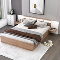 Lit plateforme queen-size avec tête de lit
