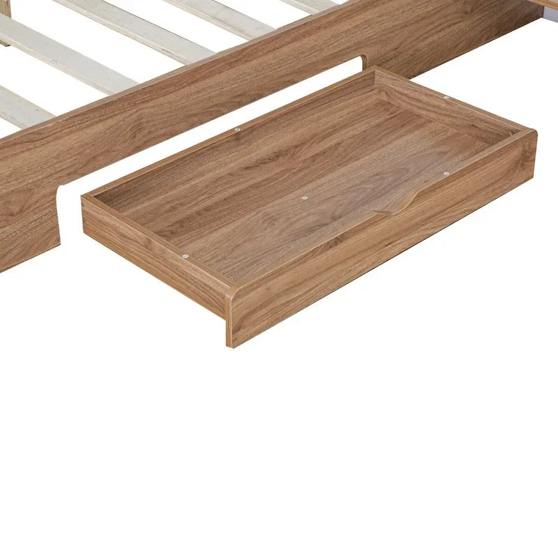 Lit plateforme queen-size avec tête de lit