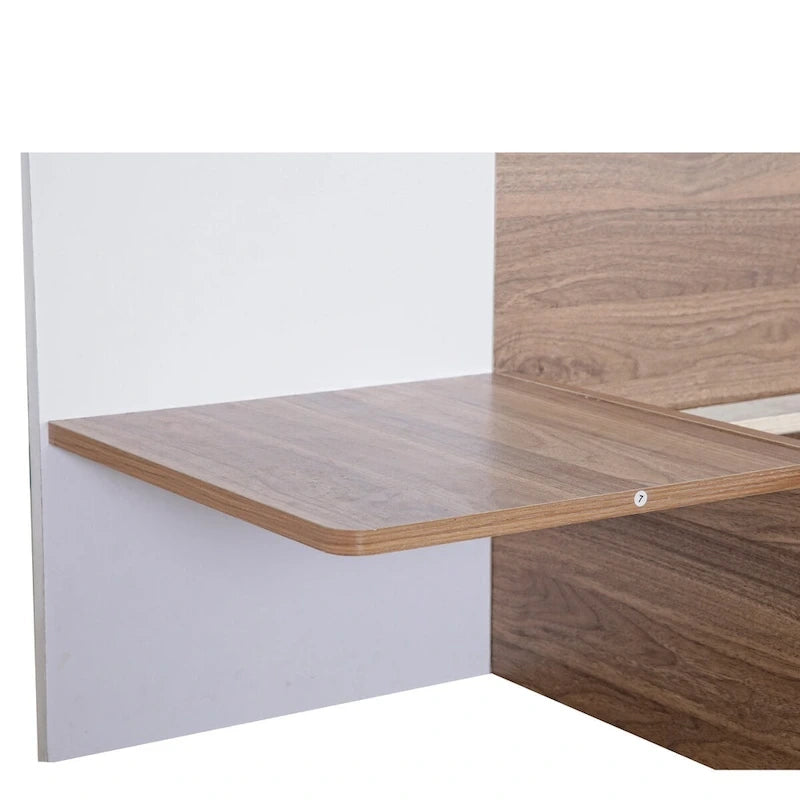 Lit plateforme queen-size avec tête de lit