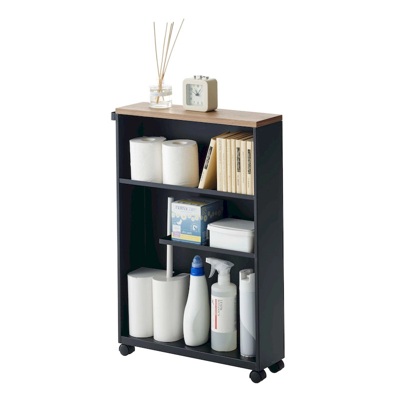 Chariot de rangement roulant, acier, assemblage minimal - L 47,5 x l 13 x H 68,5 cm