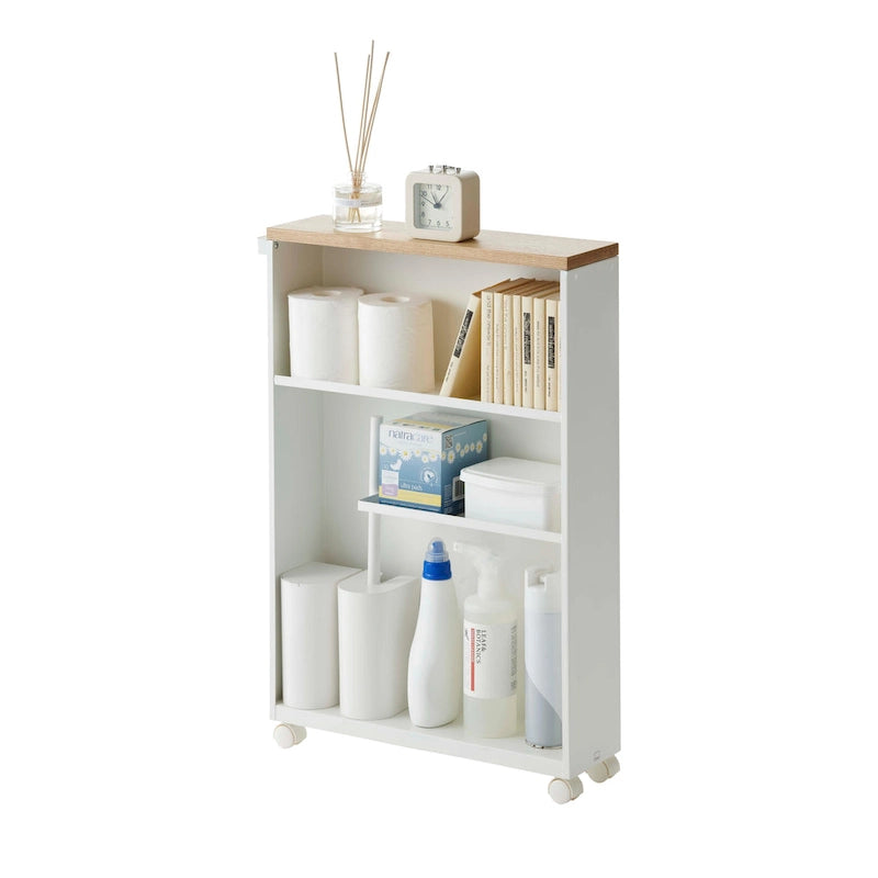 Chariot de rangement roulant, acier, assemblage minimal - L 47,5 x l 13 x H 68,5 cm