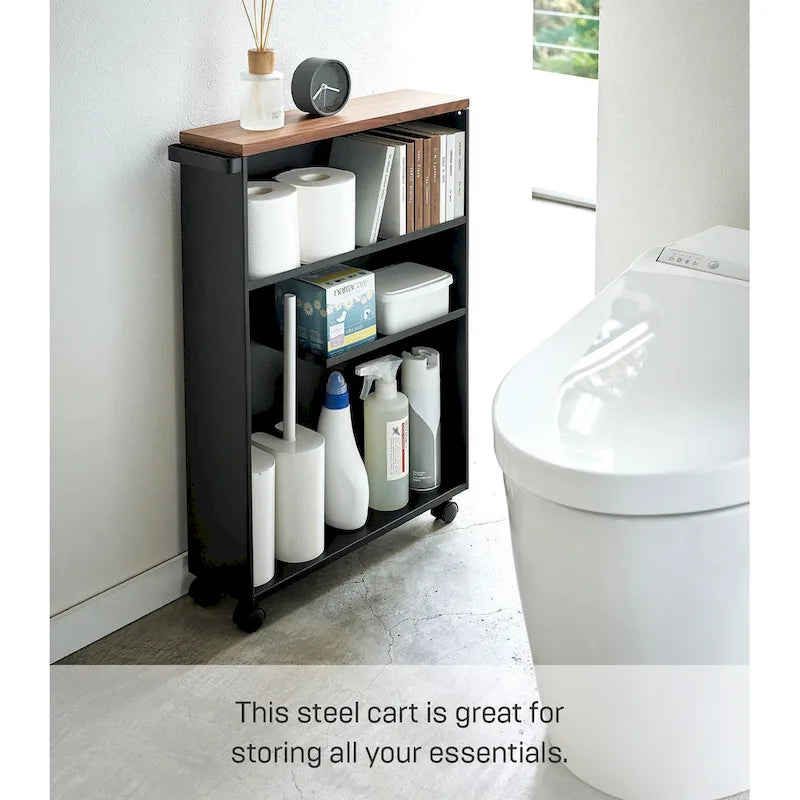 Chariot de rangement roulant, acier, assemblage minimal - L 47,5 x l 13 x H 68,5 cm