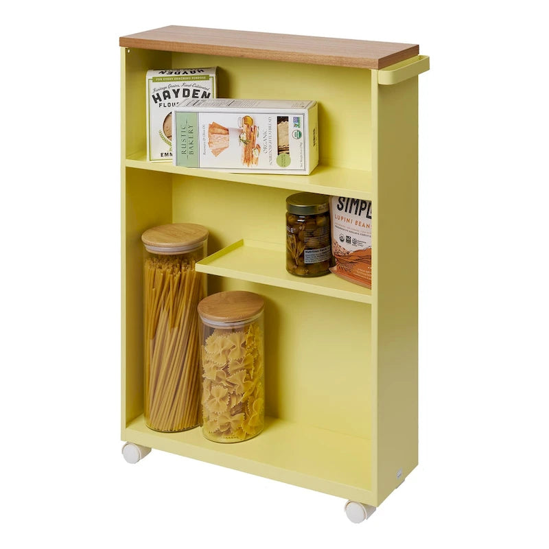 Chariot de rangement roulant, acier, assemblage minimal - L 47,5 x l 13 x H 68,5 cm