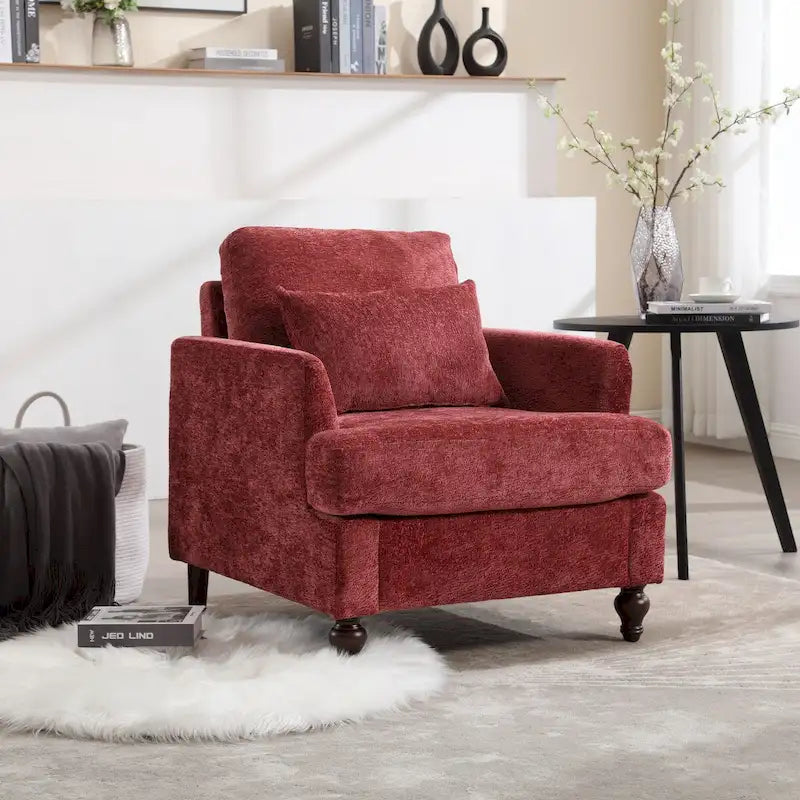 Fauteuil en bois, Chaise longue d'appoint moderne pour salon