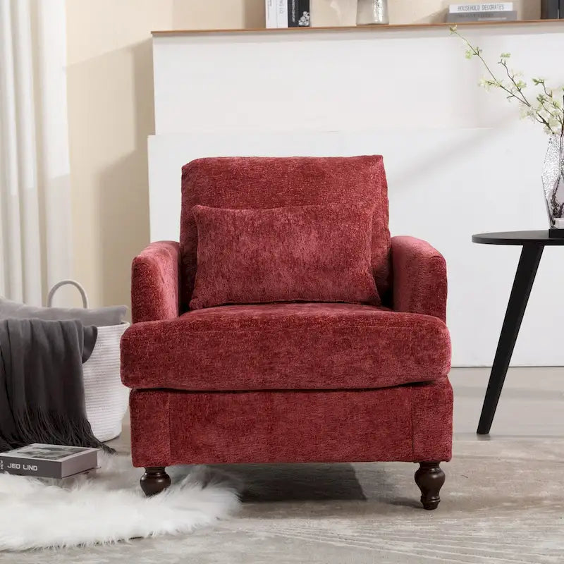 Fauteuil en bois, Chaise longue d'appoint moderne pour salon