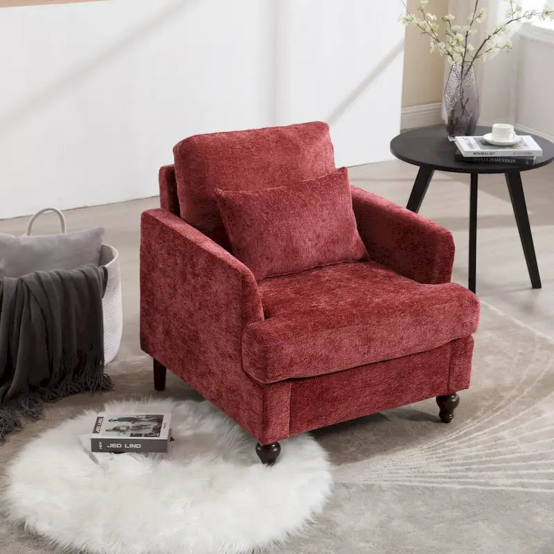 Fauteuil en bois, Chaise longue d'appoint moderne pour salon