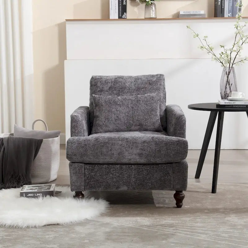 Fauteuil en bois, Chaise longue d'appoint moderne pour salon