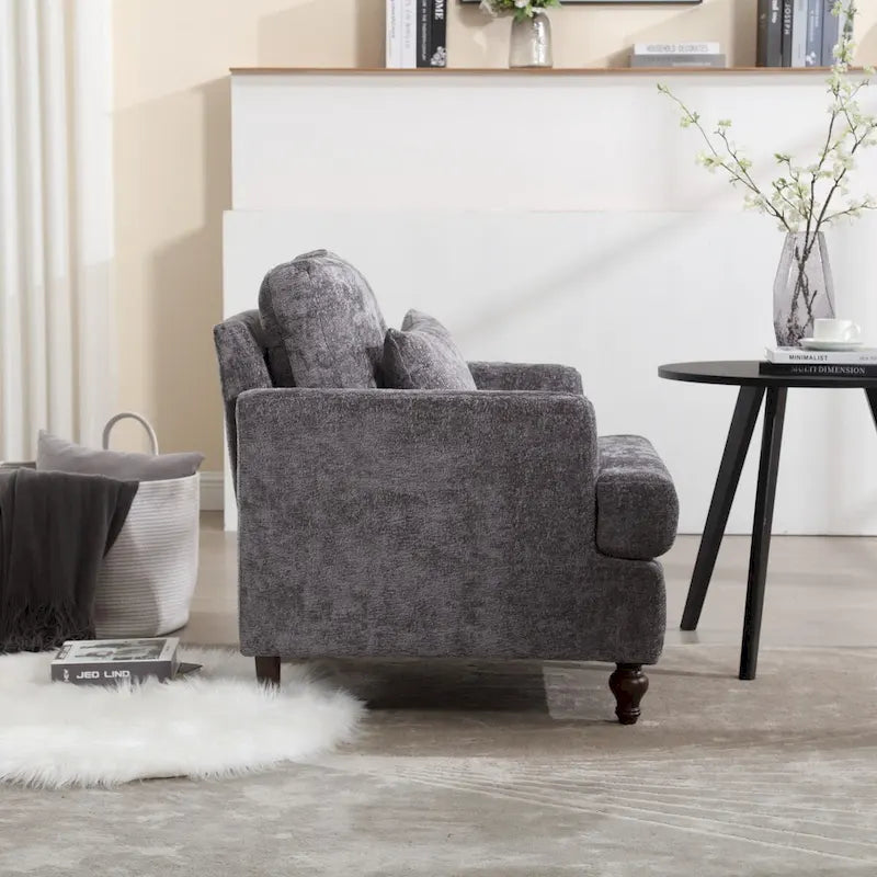 Fauteuil en bois, Chaise longue d'appoint moderne pour salon