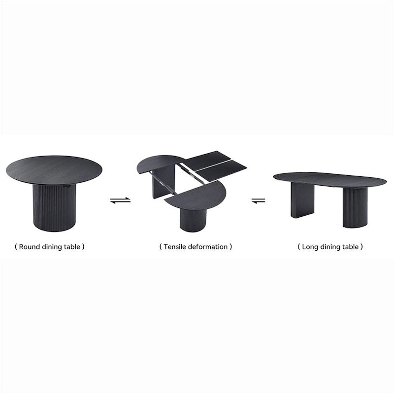 Table à manger ovale extensible