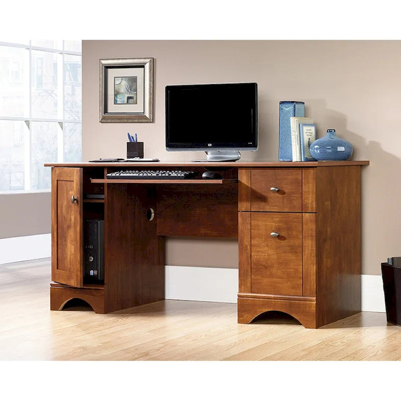 Bureau d'ordinateur à domicile avec classeur